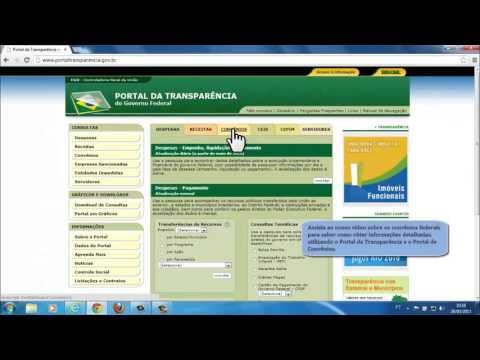Fiscalize Também - Portal da Transparência e Portal dos Convênios (SICONV)
